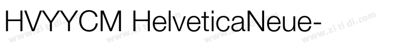 HVYYCM HelveticaNeue字体转换